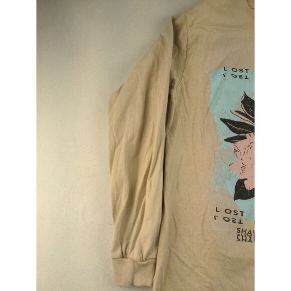 Womens Shawn Mendes Long Sleeve T Shirt Size Small Lost in Japan Beige Merch - Picture 8 of 12